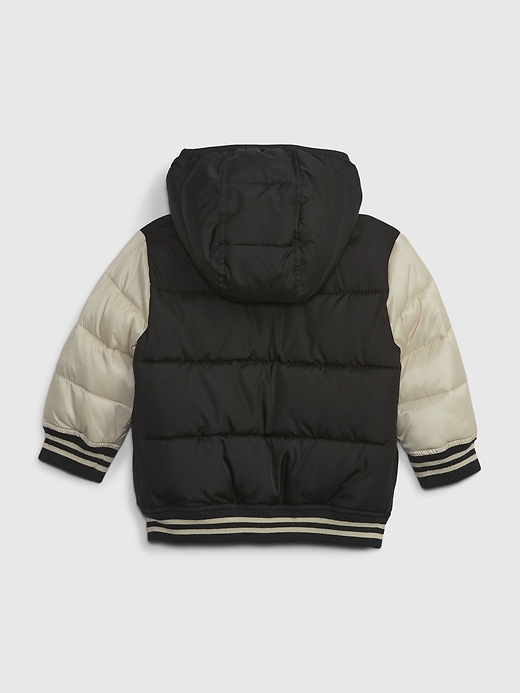 Baby Recycled Varsity Puffer Jacket