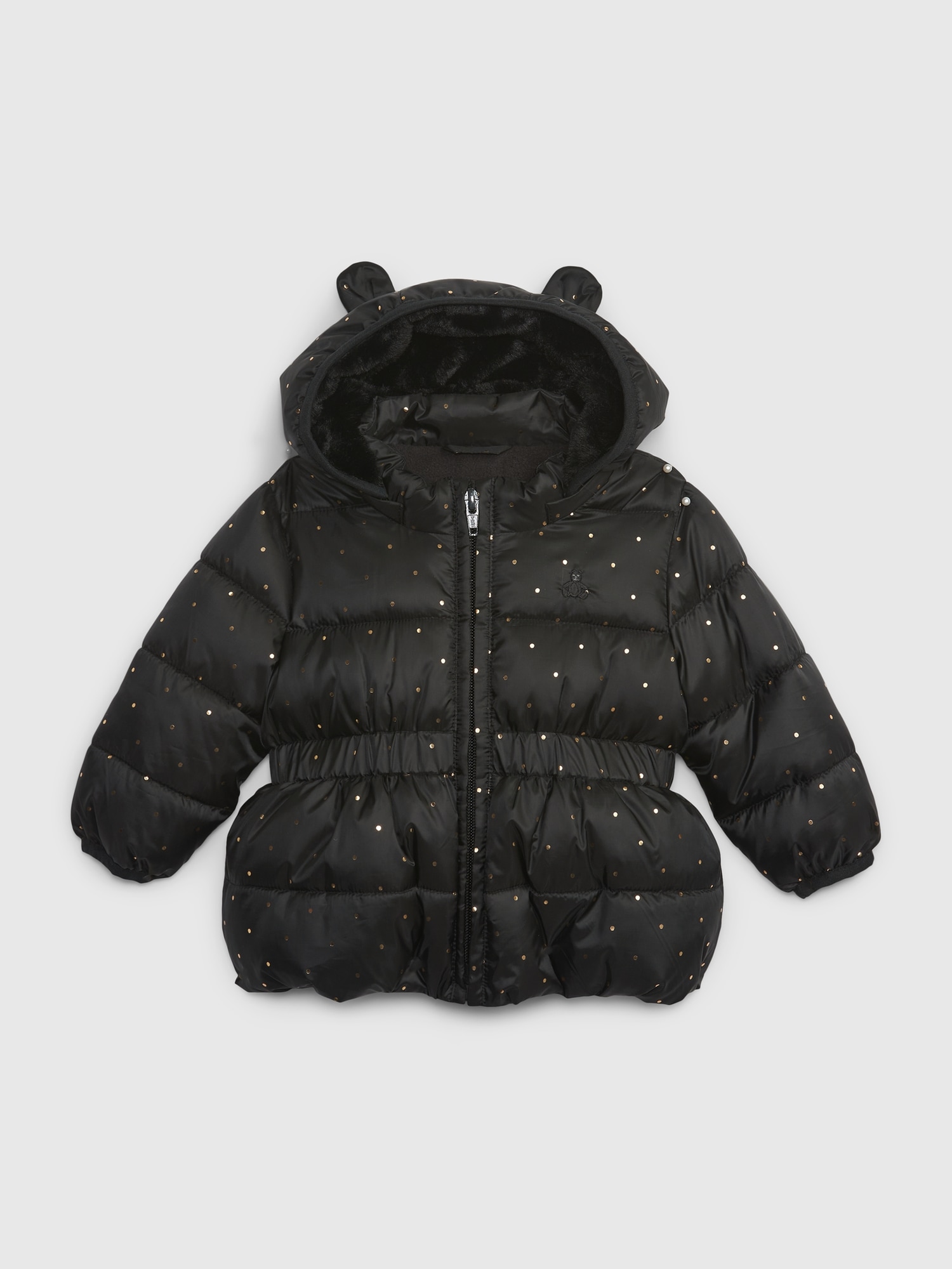 Baby Recycled Metallic Dot Puffer Jacket