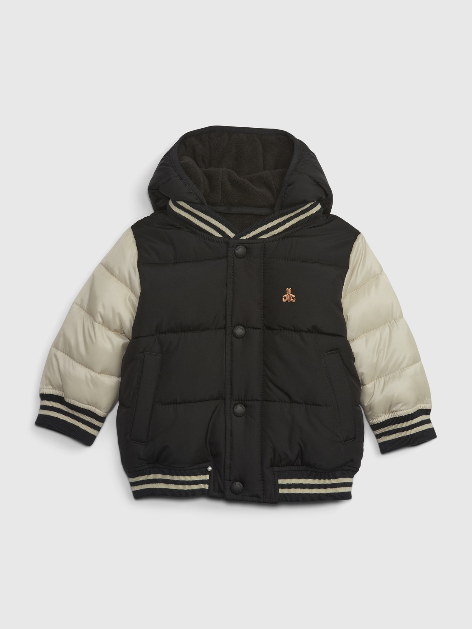 Gap Baby Recycled Varsity Puffer Jacket