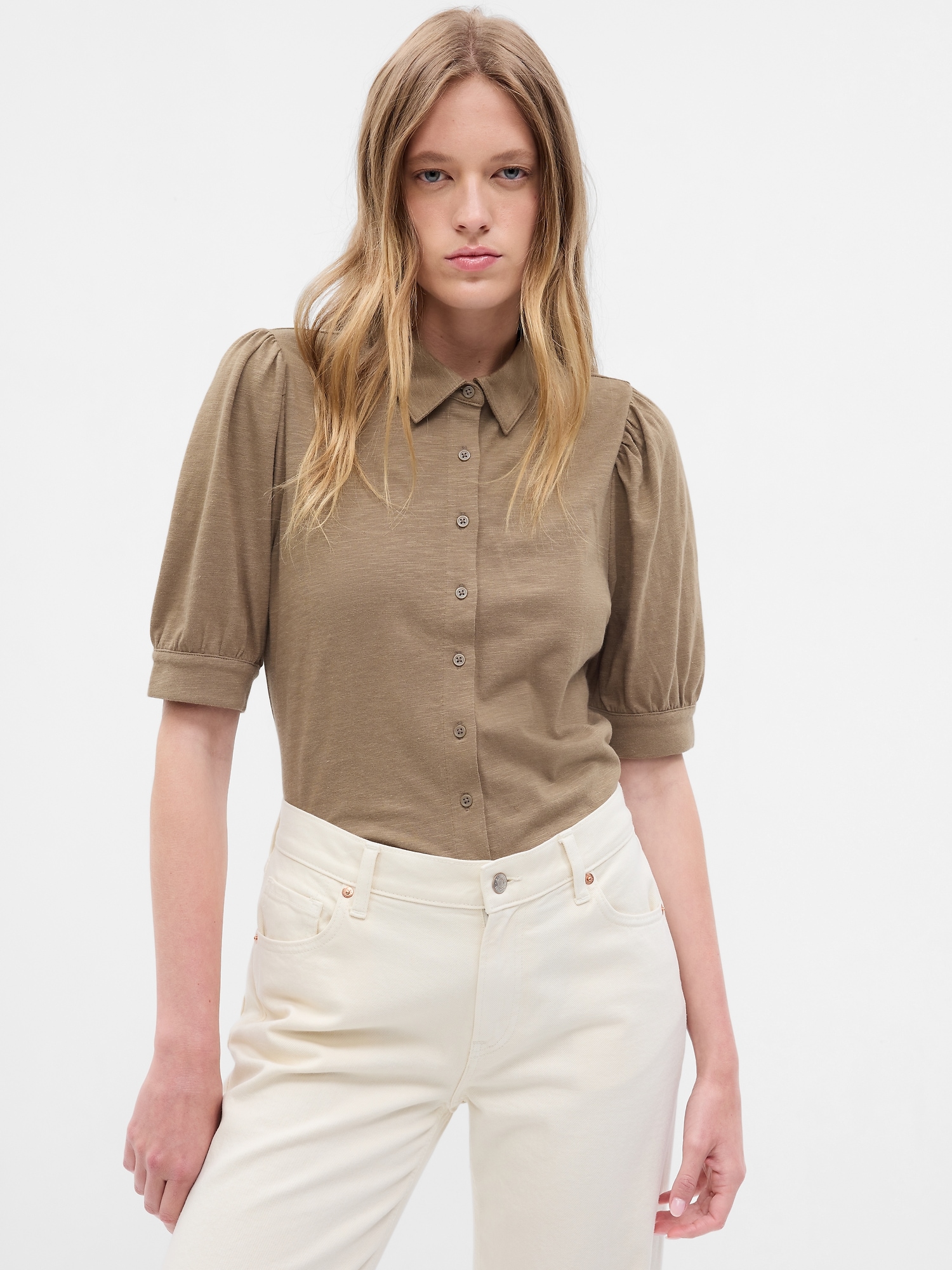 Gap Puff Sleeve Shirt