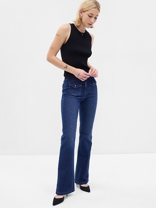 High Rise '70s Flare Jeans | Gap