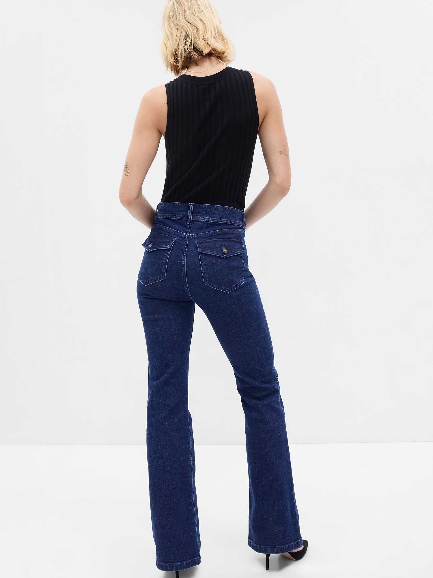 High Rise '70s Flare Jeans