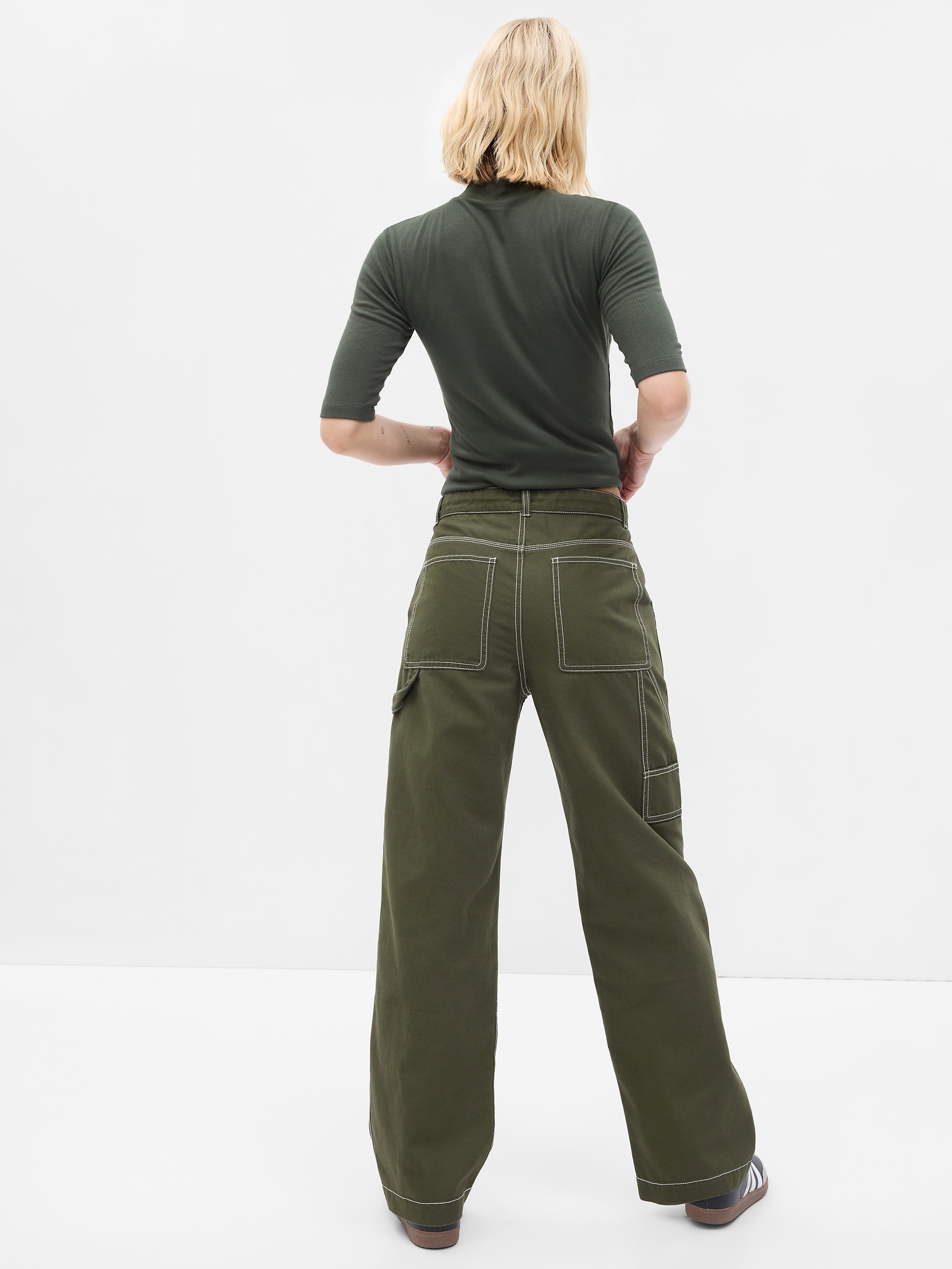 Mid Rise Loose Carpenter Pants | Gap