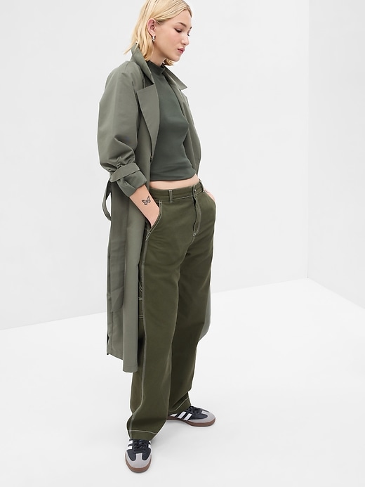 Image number 3 showing, Mid Rise Loose Carpenter Pants