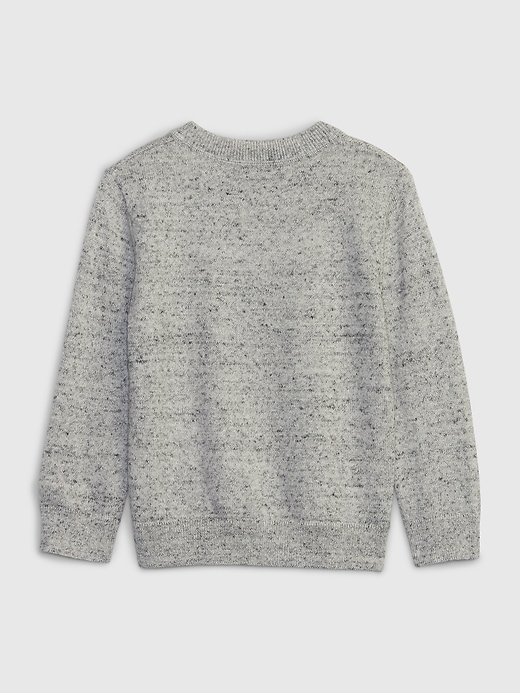 2 of 8 showing, with the color light grey heather of product Toddler Crewneck Sweater