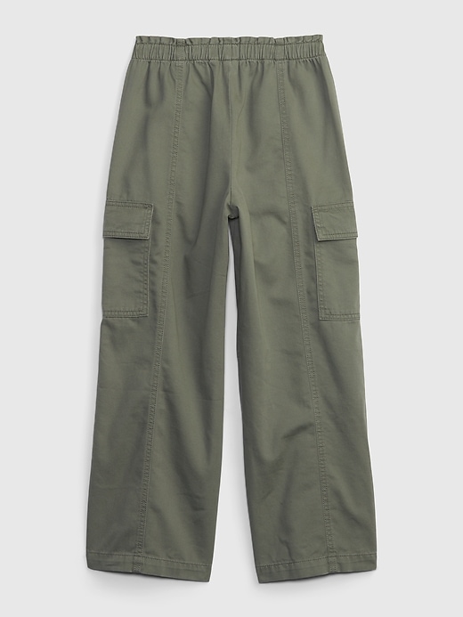 2 of 8 showing, with the color mesculen green of product Kids Wide-Leg Cargo Pants