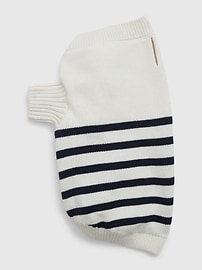 View large product image 1 of 1. Pet Organic Cotton Striped Sweater Vest