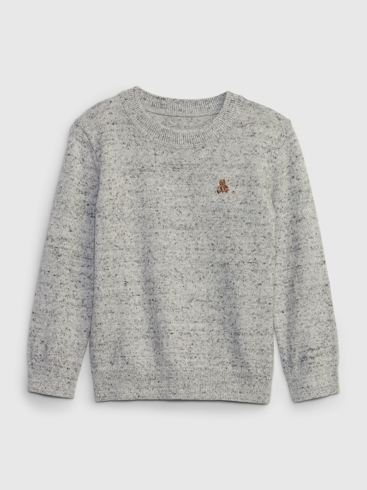 1 of 8 showing, with the color light grey heather of product Toddler Crewneck Sweater