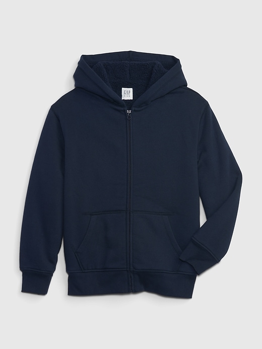 Image number 5 showing, Kids Sherpa-Lined Zip Hoodie