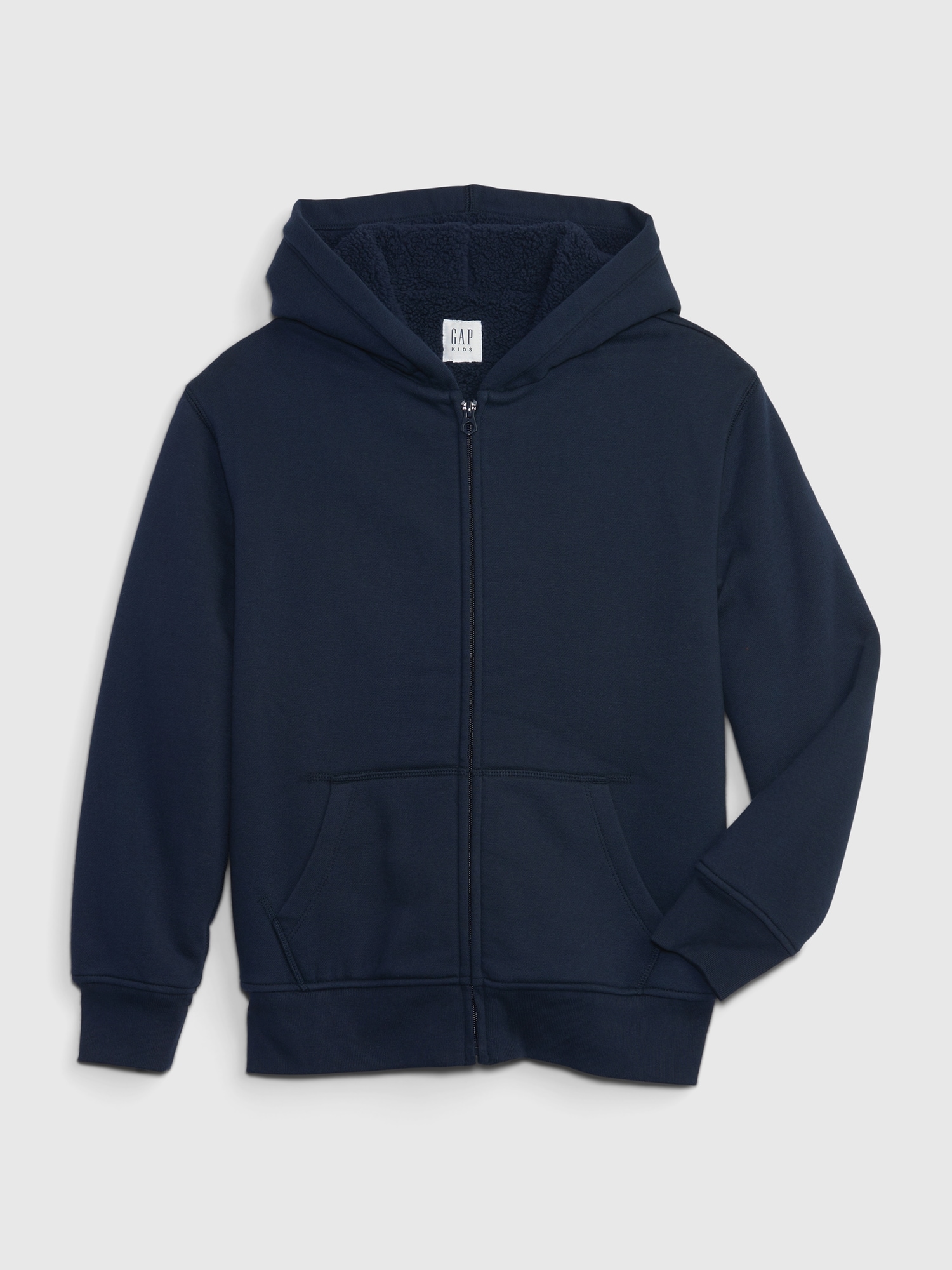 Gap Kids Sherpa-Lined Zip Hoodie