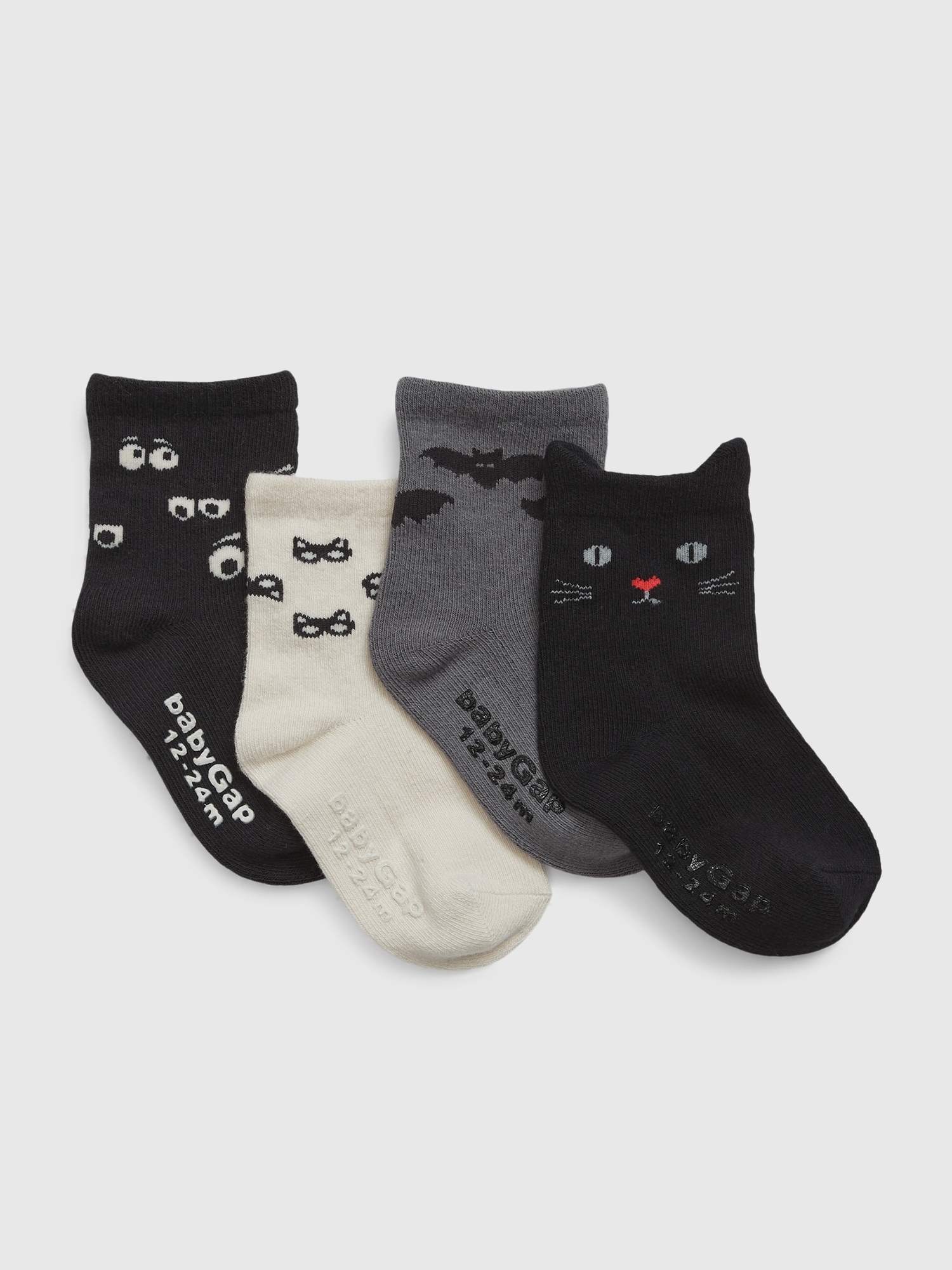 Toddler Halloween Crew Socks 4 Pack