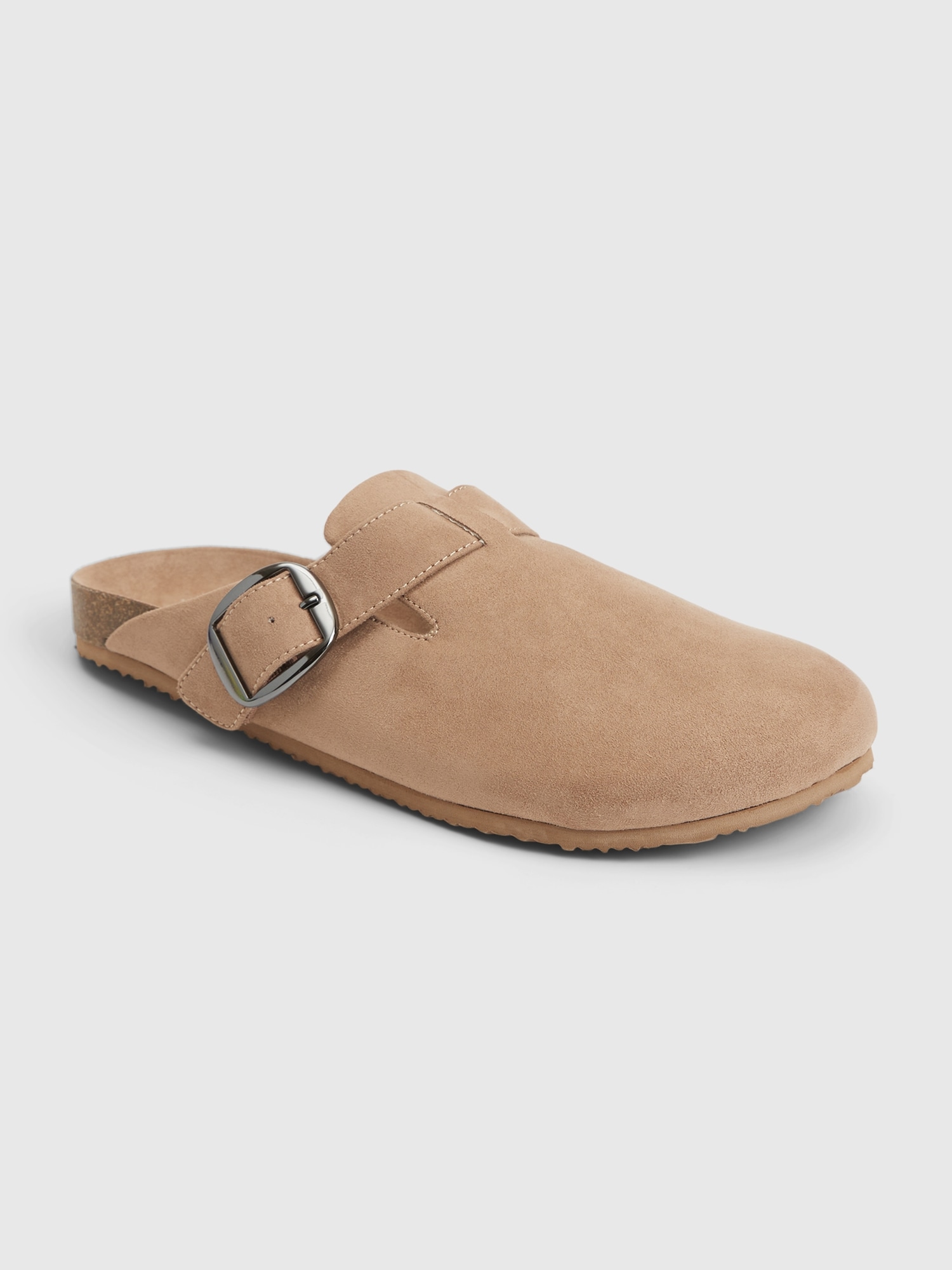 Faux-Suede Clogs