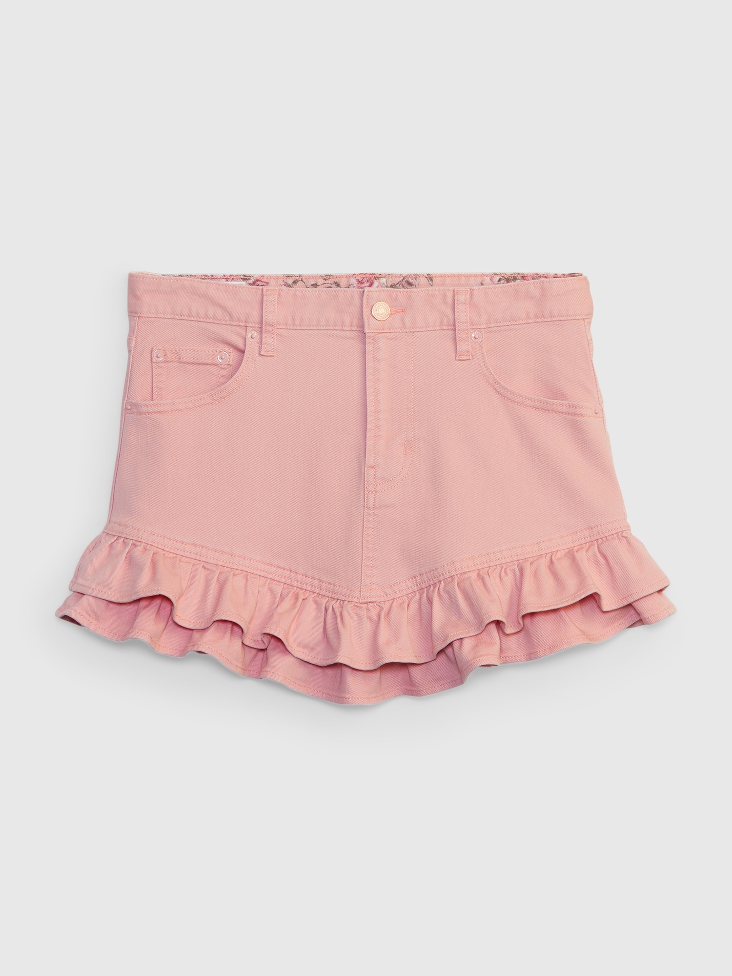 Женские юбки Gap × LoveShackFancy Denim Mini Skirt — фото 6