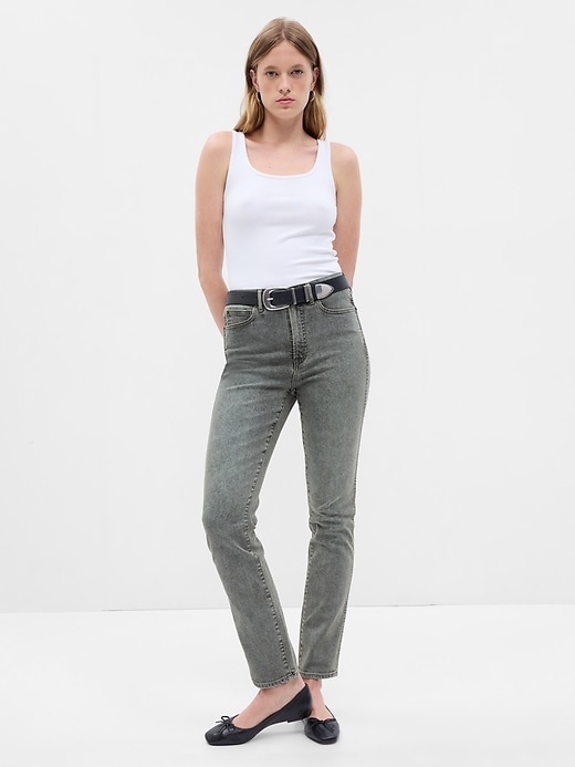 Image number 1 showing, High Rise Vintage Slim Jeans