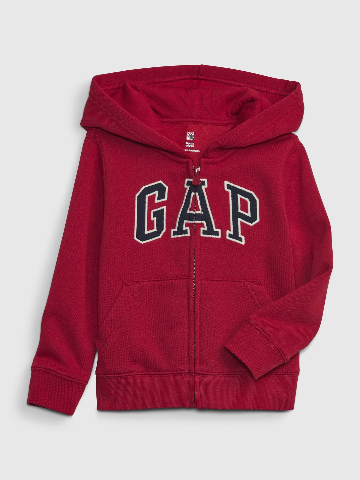 Gap Toddler Arch Logo Zip Hoodie