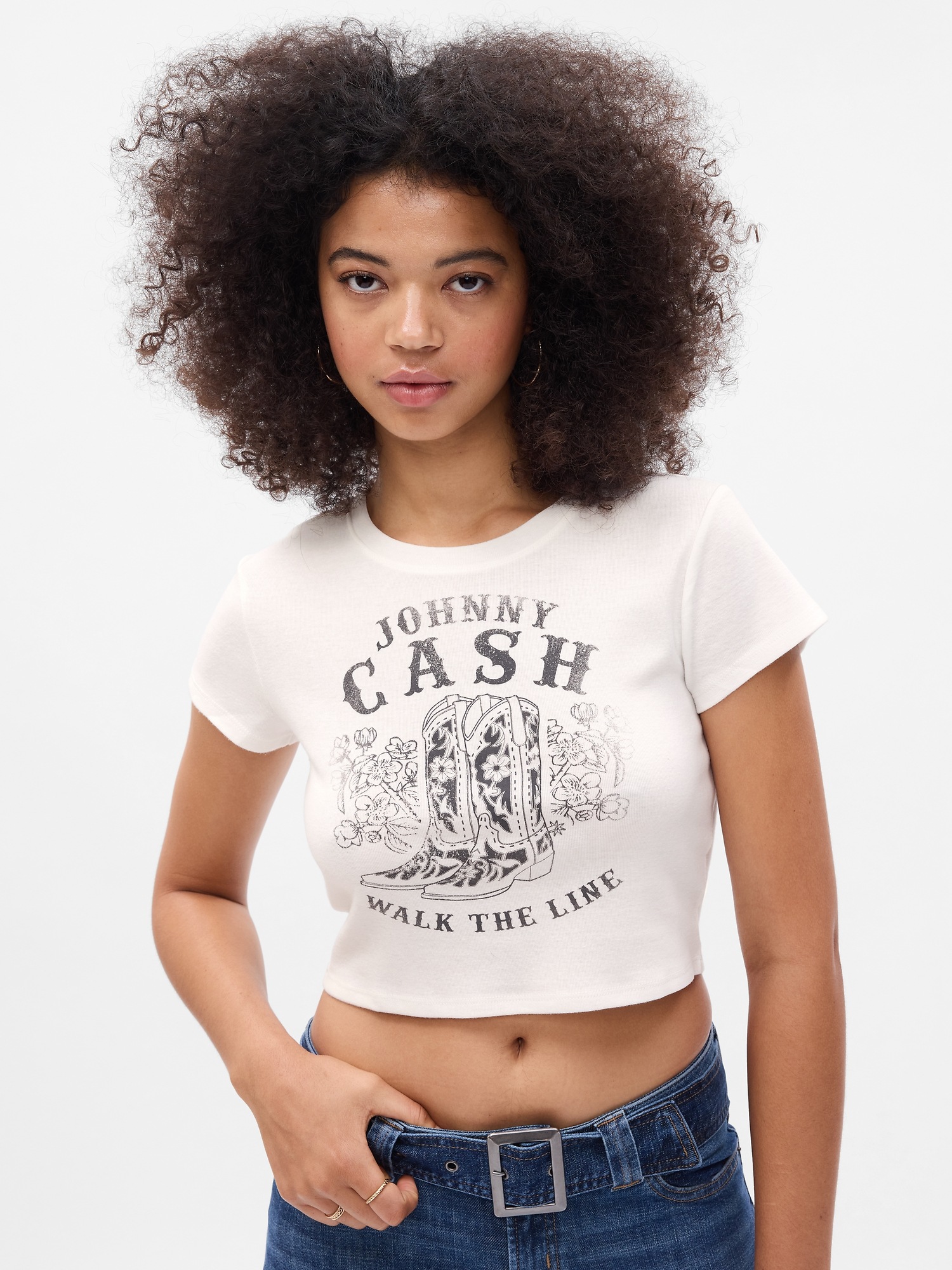 Cropped Graphic T Shirt Gap