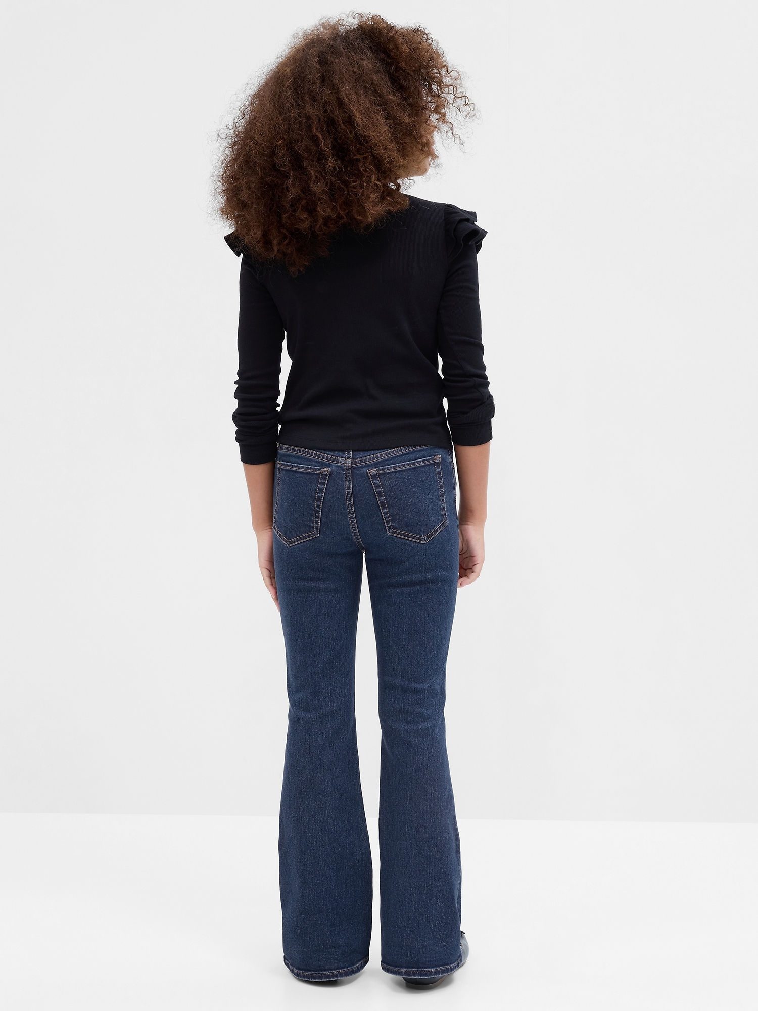 Kids High Rise Rhinestone Flare Jeans | Gap