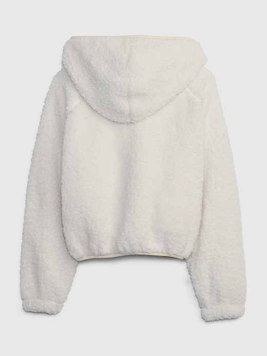 2 of 8 showing, with the color ivory frost of product Kids Sherpa Hoodie