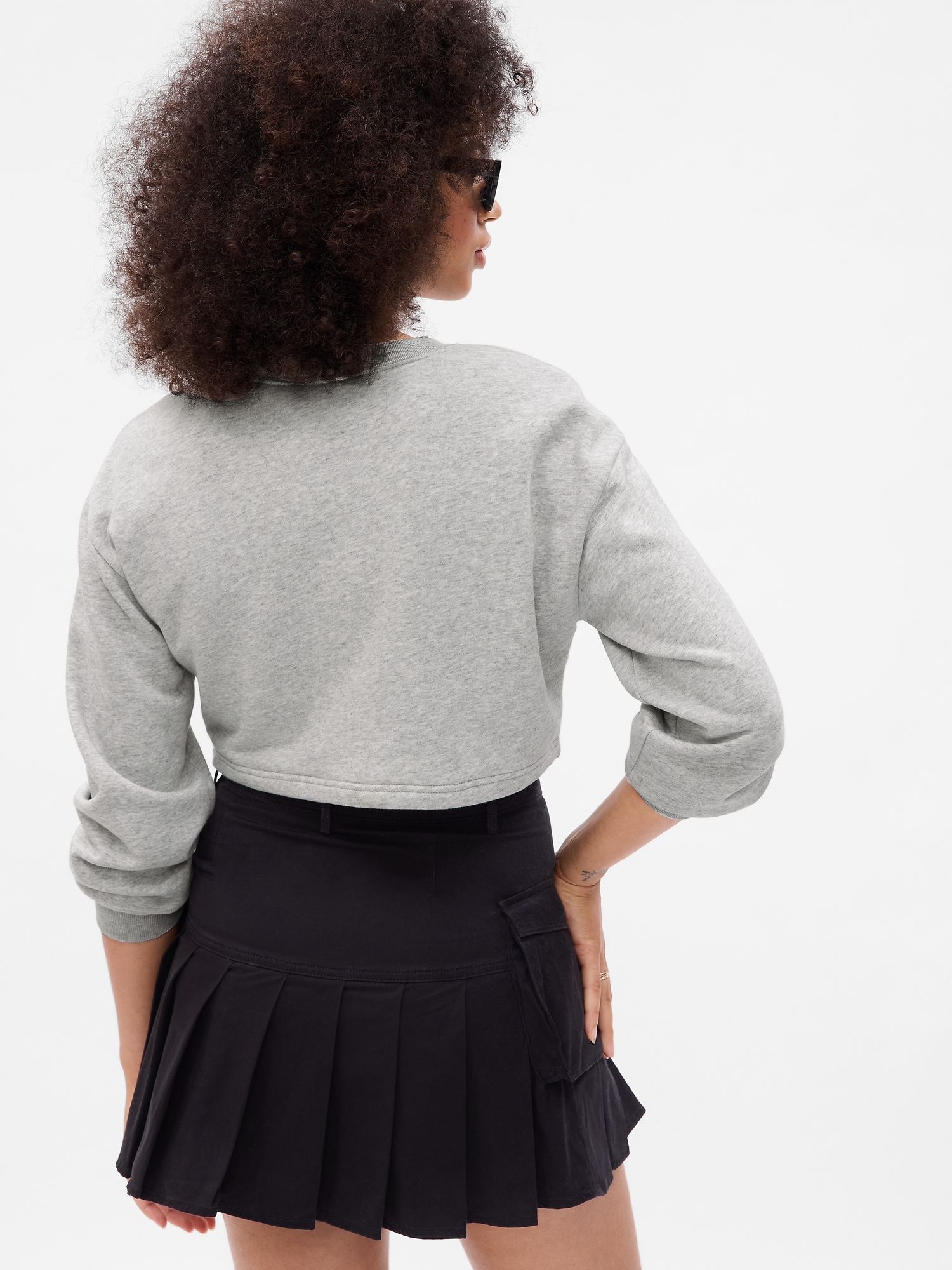 Женские юбки Gap High Rise Pleated Utility Mini Skirt — фото 2