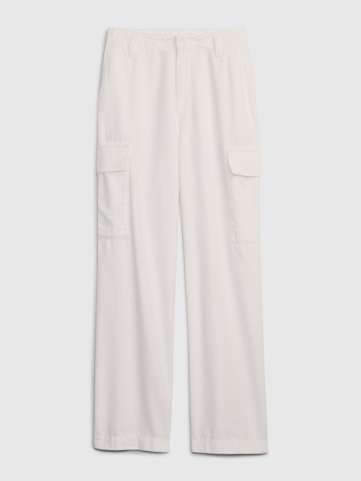 Mid Rise Twill Loose Cargo Pants Gap