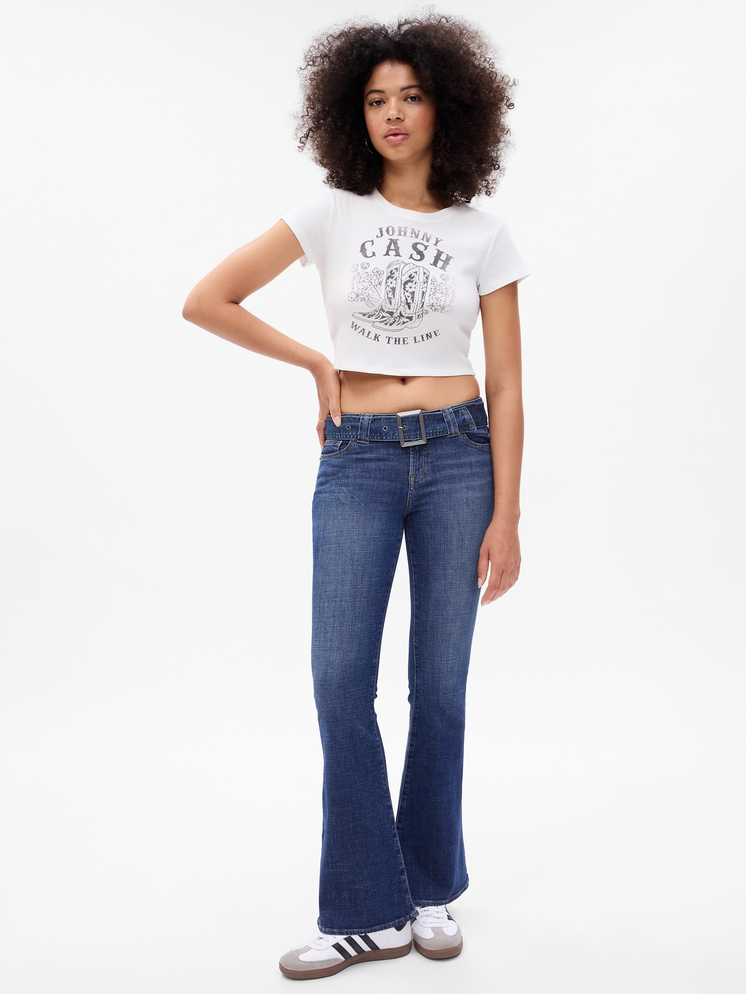 PROJECT GAP Low Rise Y2K Flare Jeans with Washwell | Gap