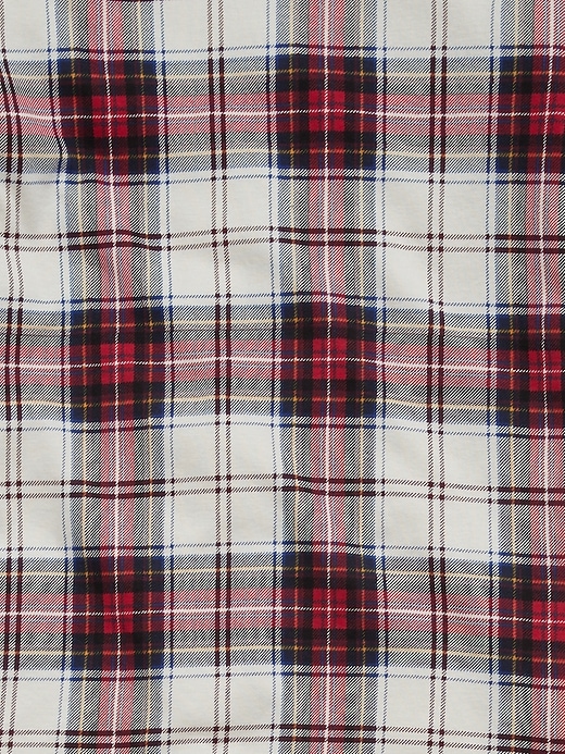 2 of 8 showing, with the color red mixed plaid of product Kids Plaid PJ Set