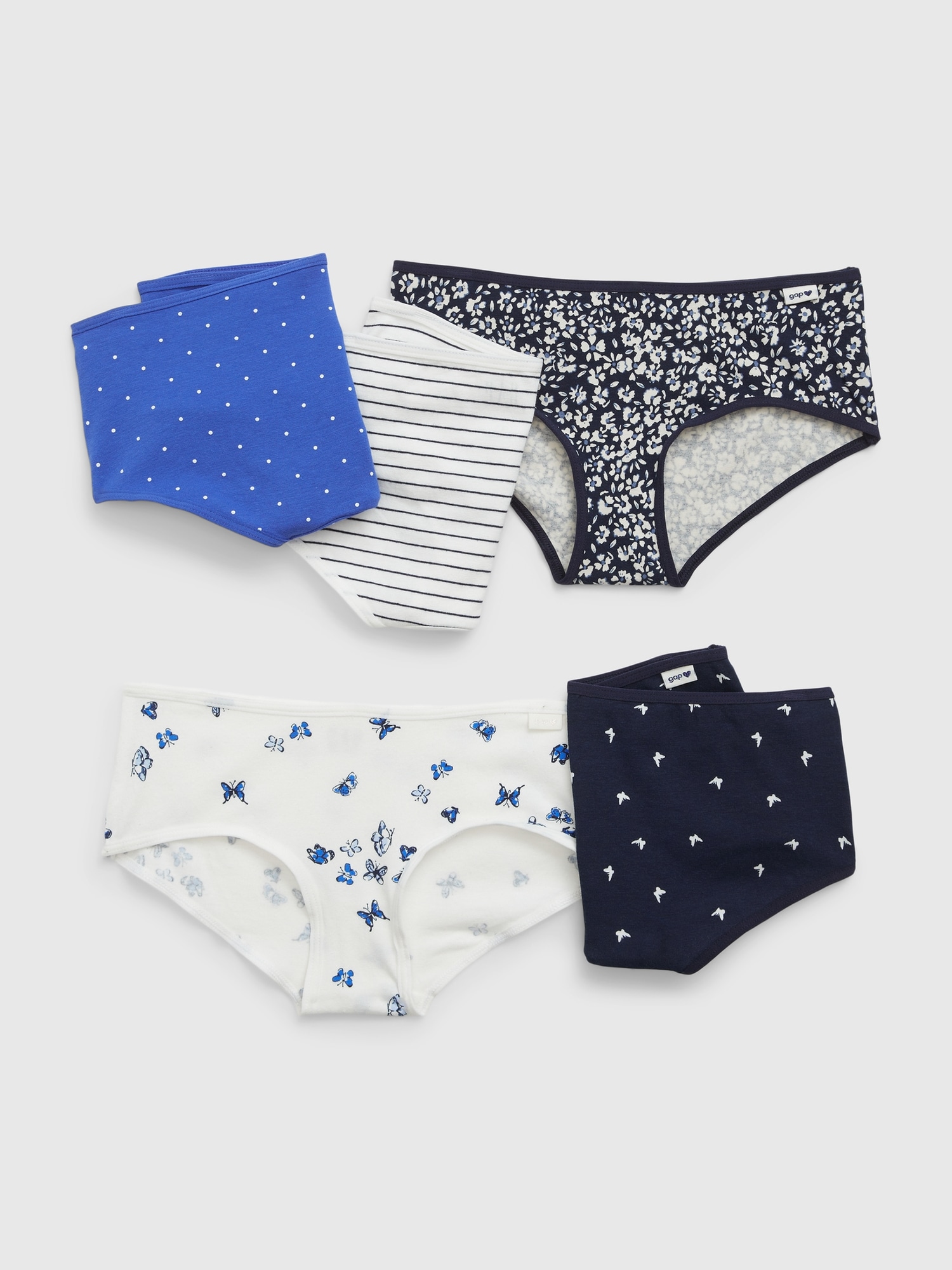 Kids Cotton Hipster Briefs 5 Pack Gap