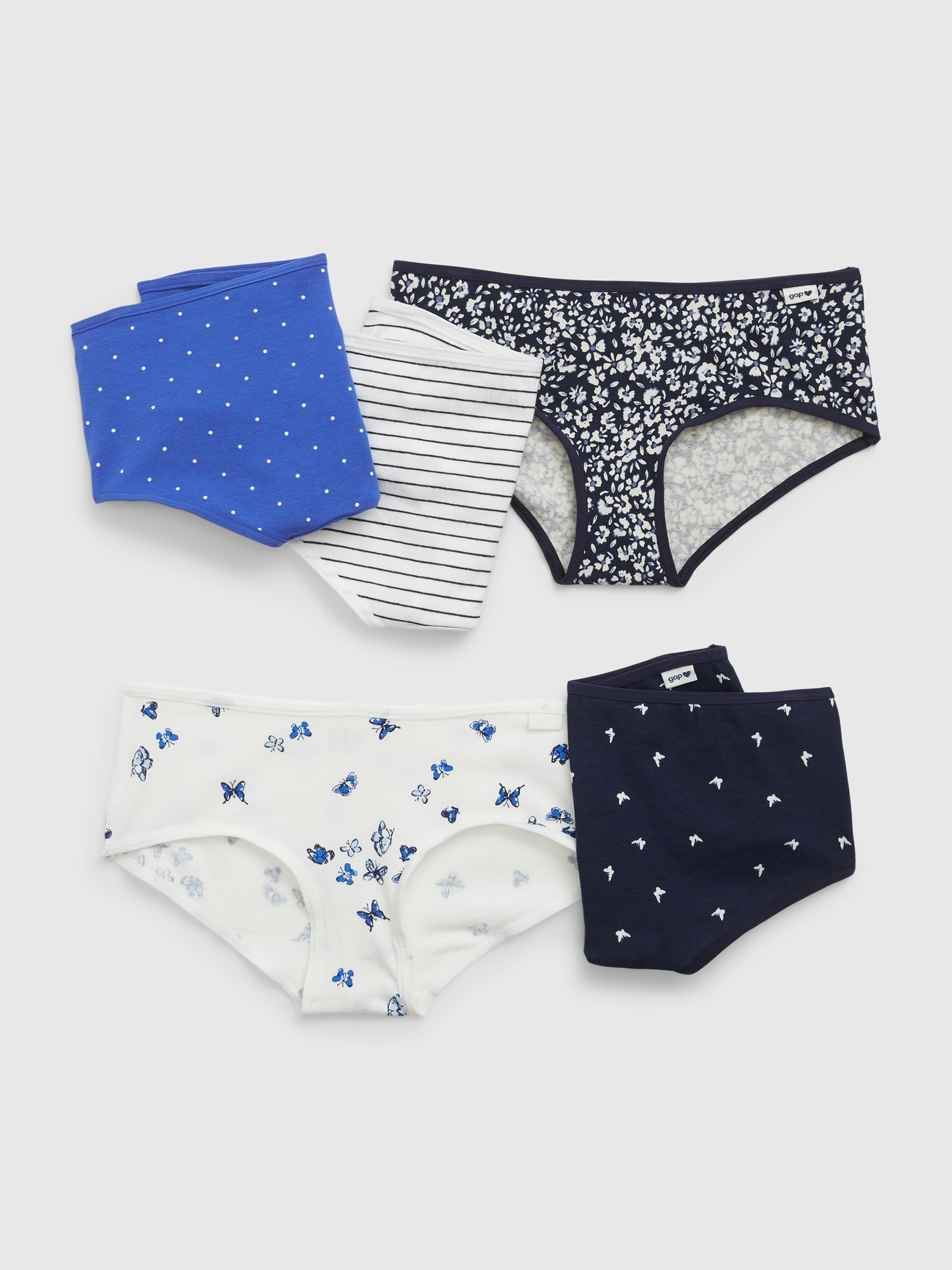 Gap Kids Cotton Hipster Briefs (5-Pack)