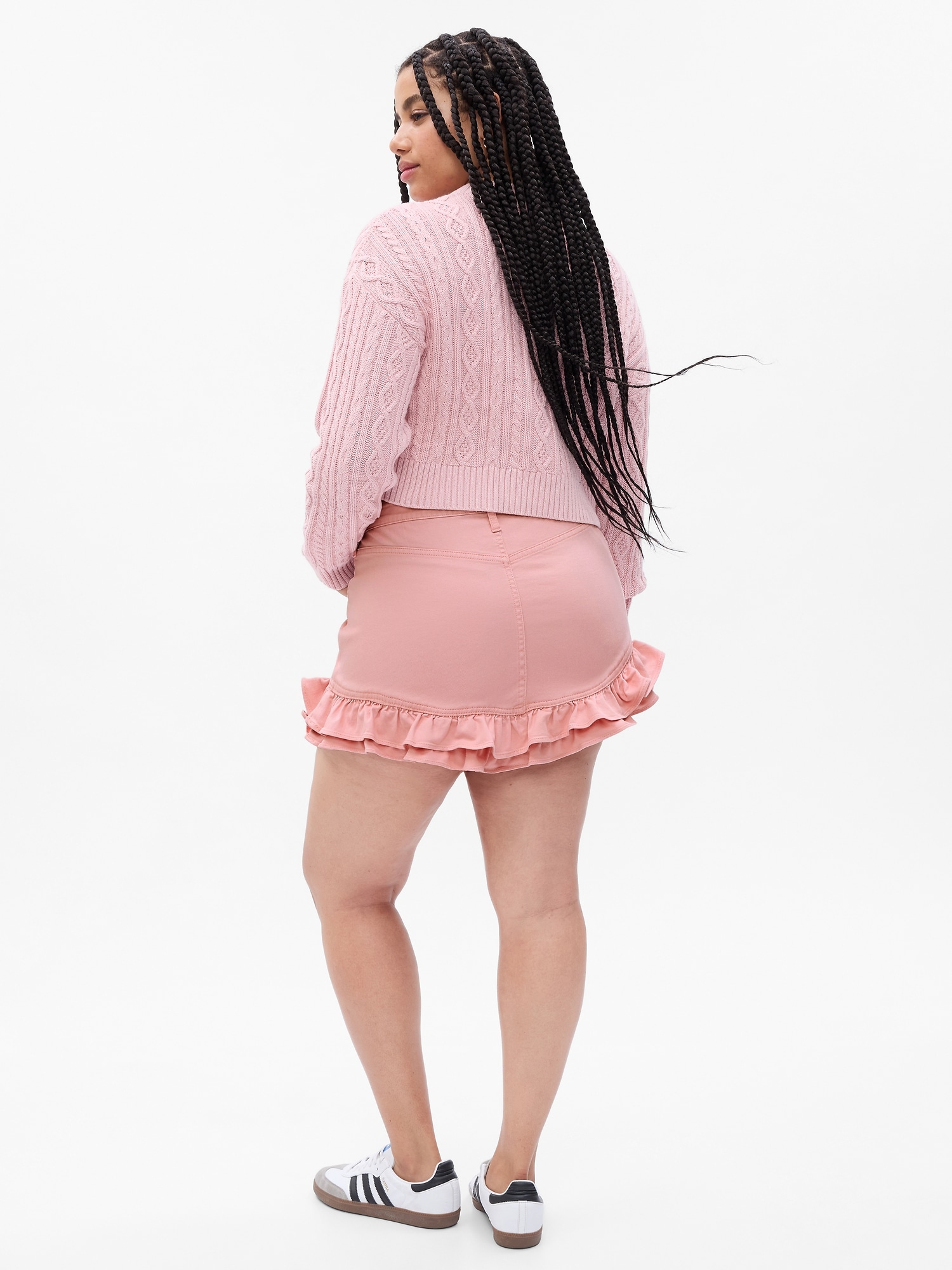 Женские юбки Gap × LoveShackFancy Denim Mini Skirt — фото 5