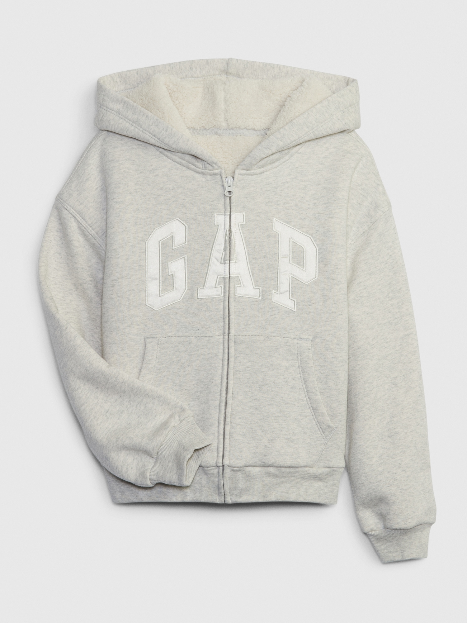 Kids Sherpa-Lined Logo Hoodie