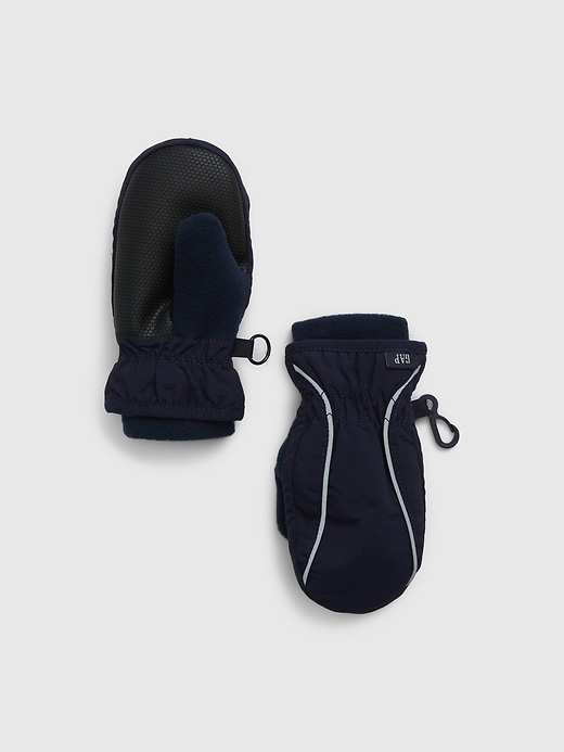 1 of 8 showing, with the color vintage navy blue of product Toddler Recycled Snow Mittens