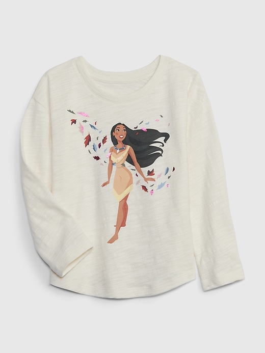1 of 8 showing, with the color ivory frost beige of product Gap × Disney Baby & Toddler Graphic T-Shirt