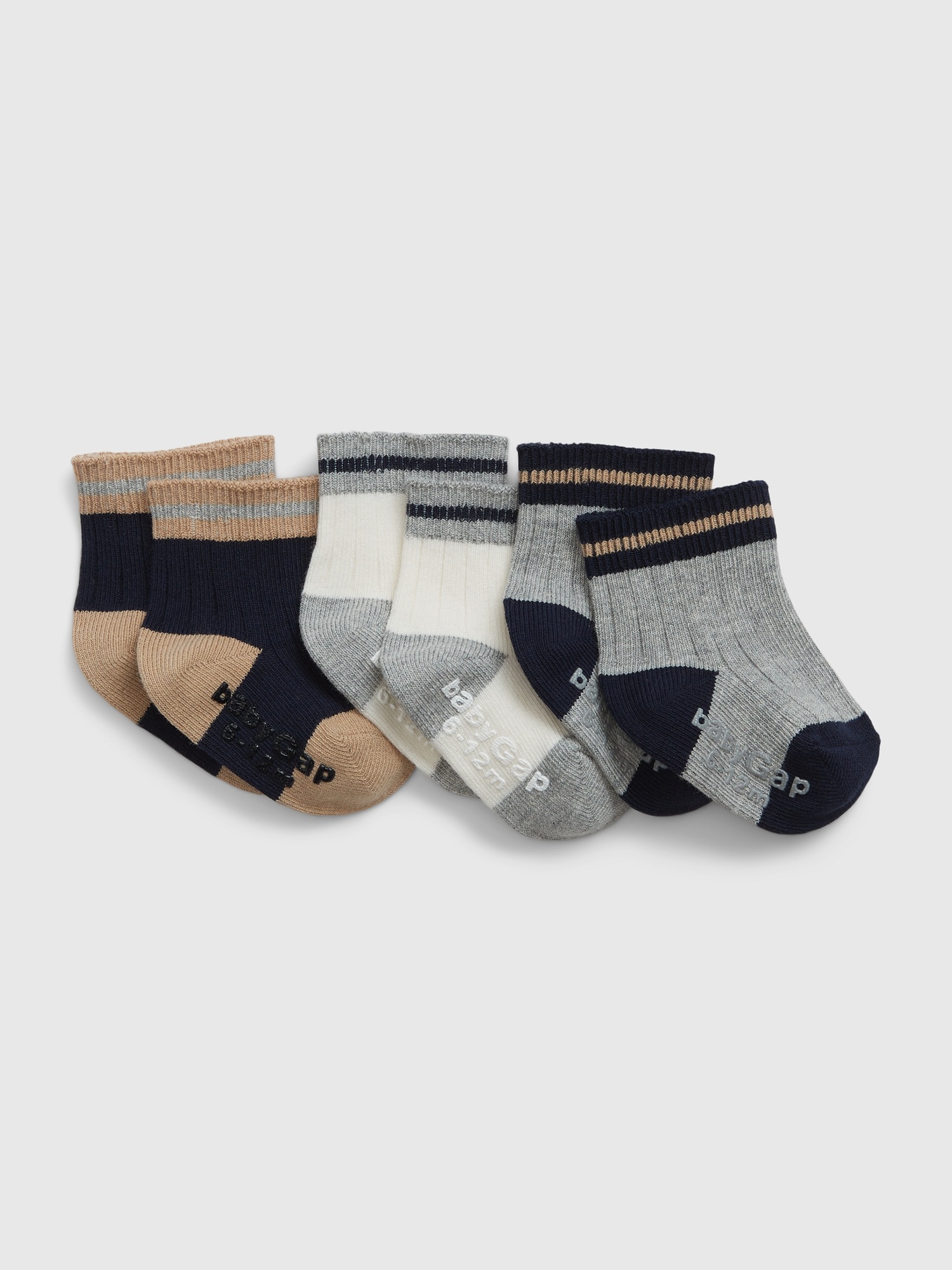 Baby Cotton Crew Socks (3Pack) Gap