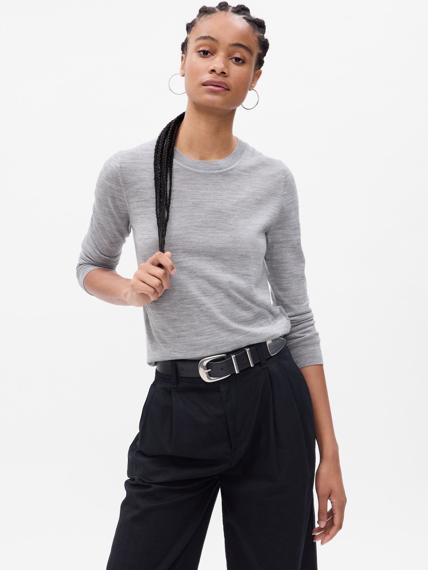 Merino Wool Crewneck Sweater | Gap