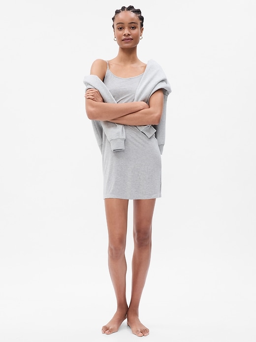 Image number 1 showing, Modal Essential Pajama Slip Dress
