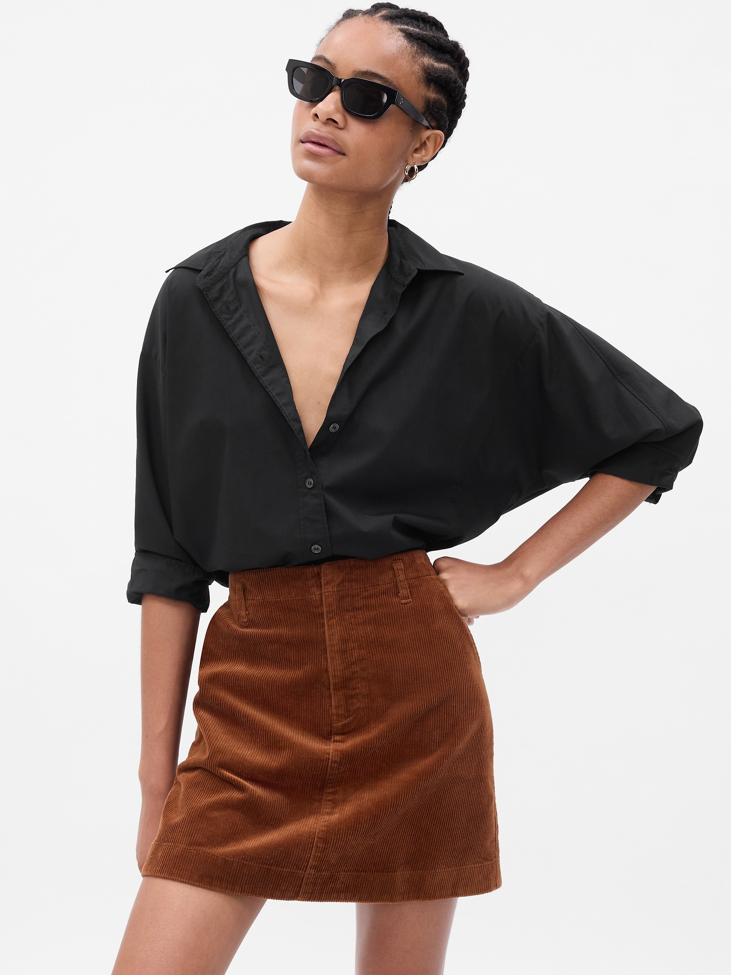 Corduroy Mini Skirt