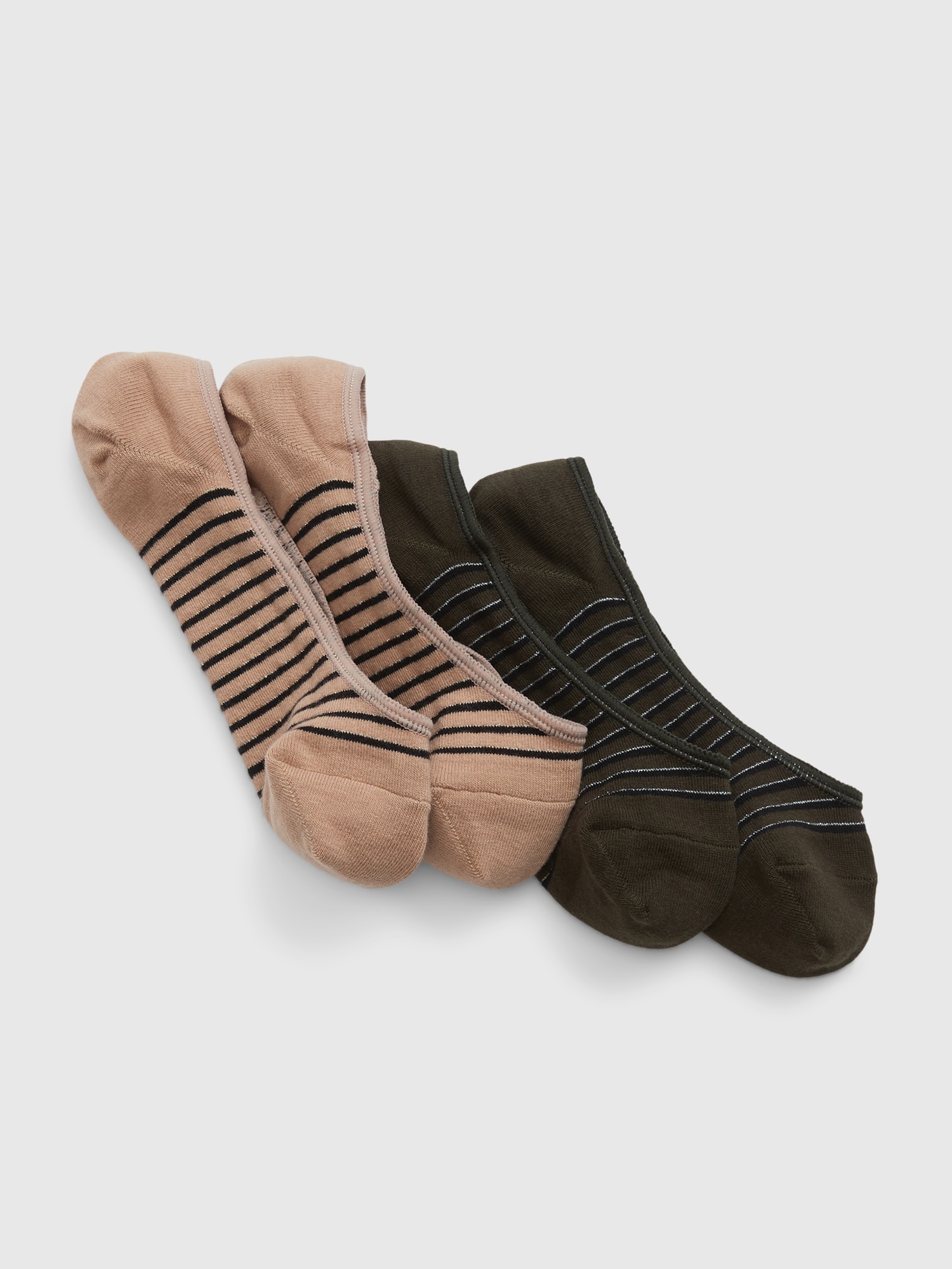 Stripe NoShow Socks (2Pack) Gap