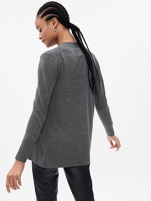 Merino Wool Long Cardigan | Gap