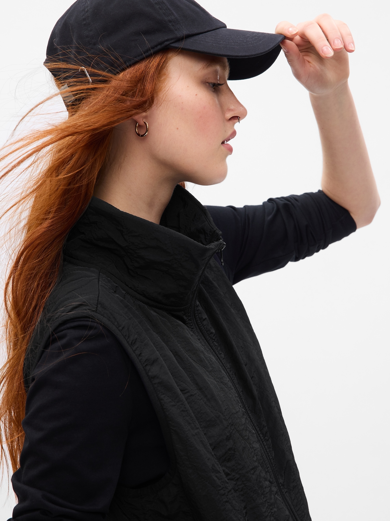 GapFit Quilted Vest Gap