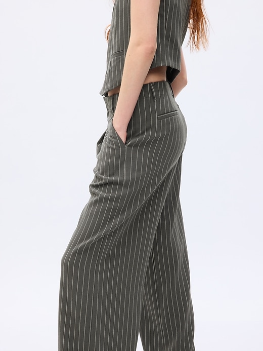 High Rise Pleated Wide-Leg Trousers | Gap