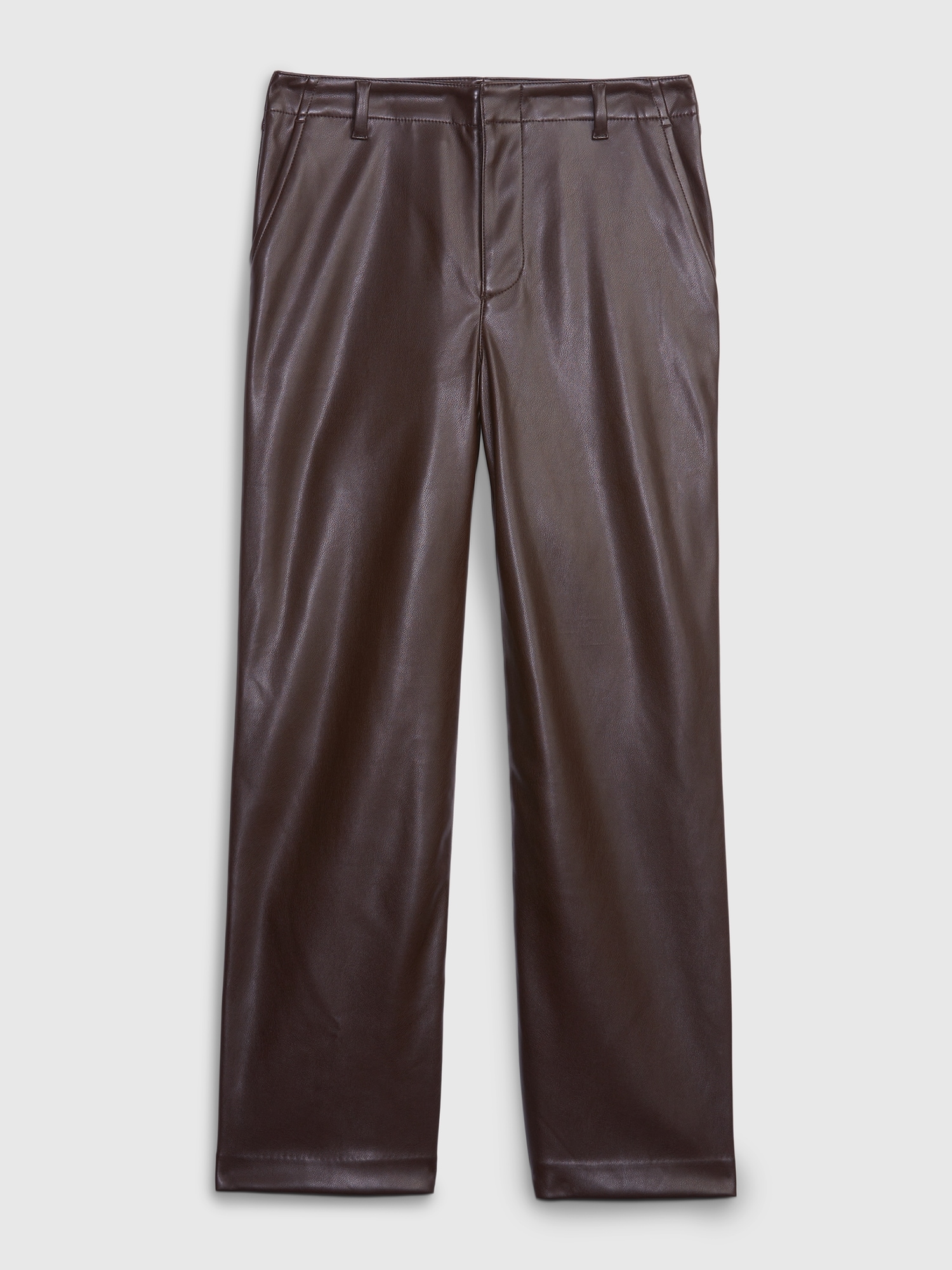 Mid Rise Vegan Leather Loose Pants | Gap