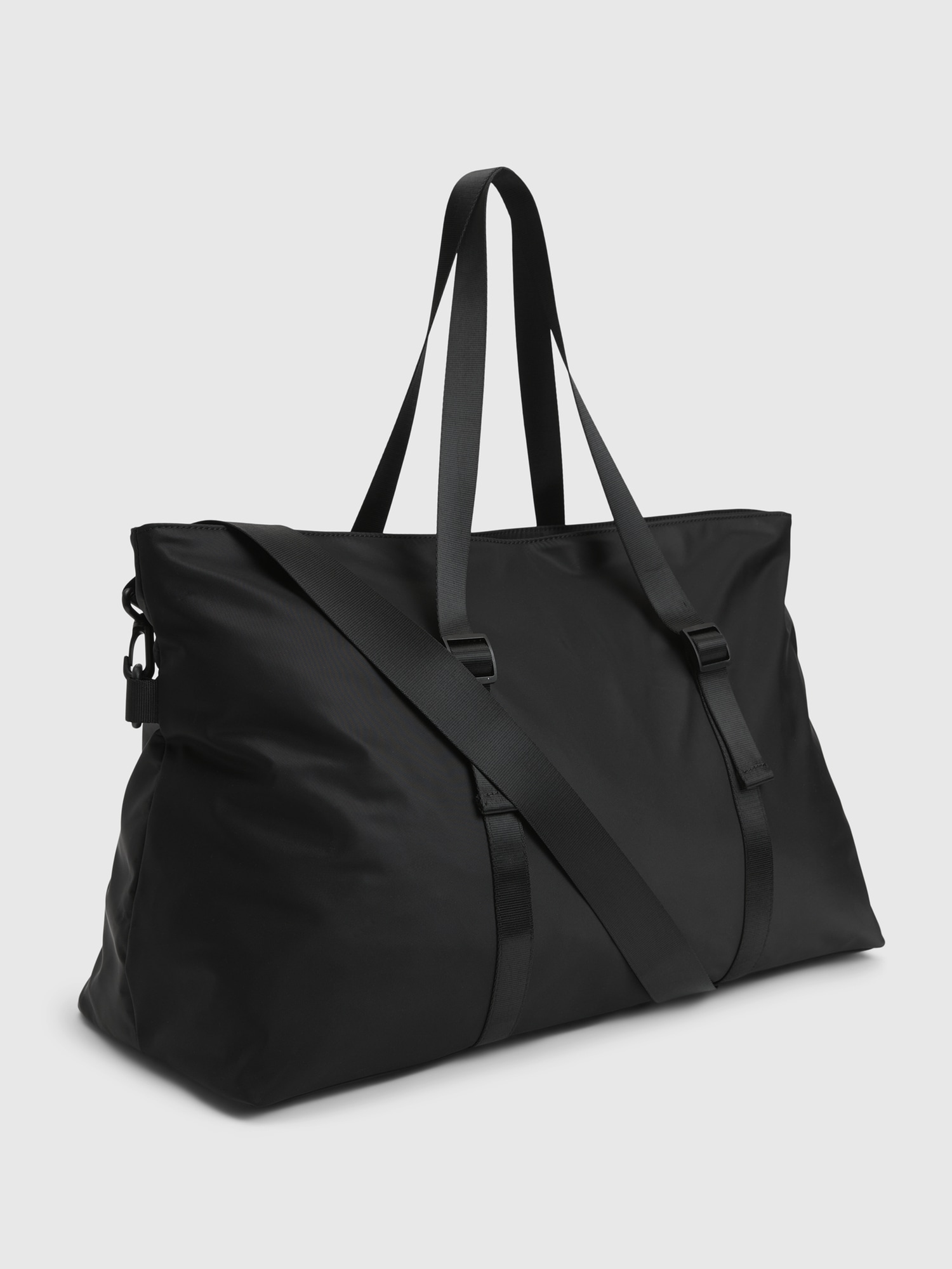 Nylon Zip Top Tote Bag