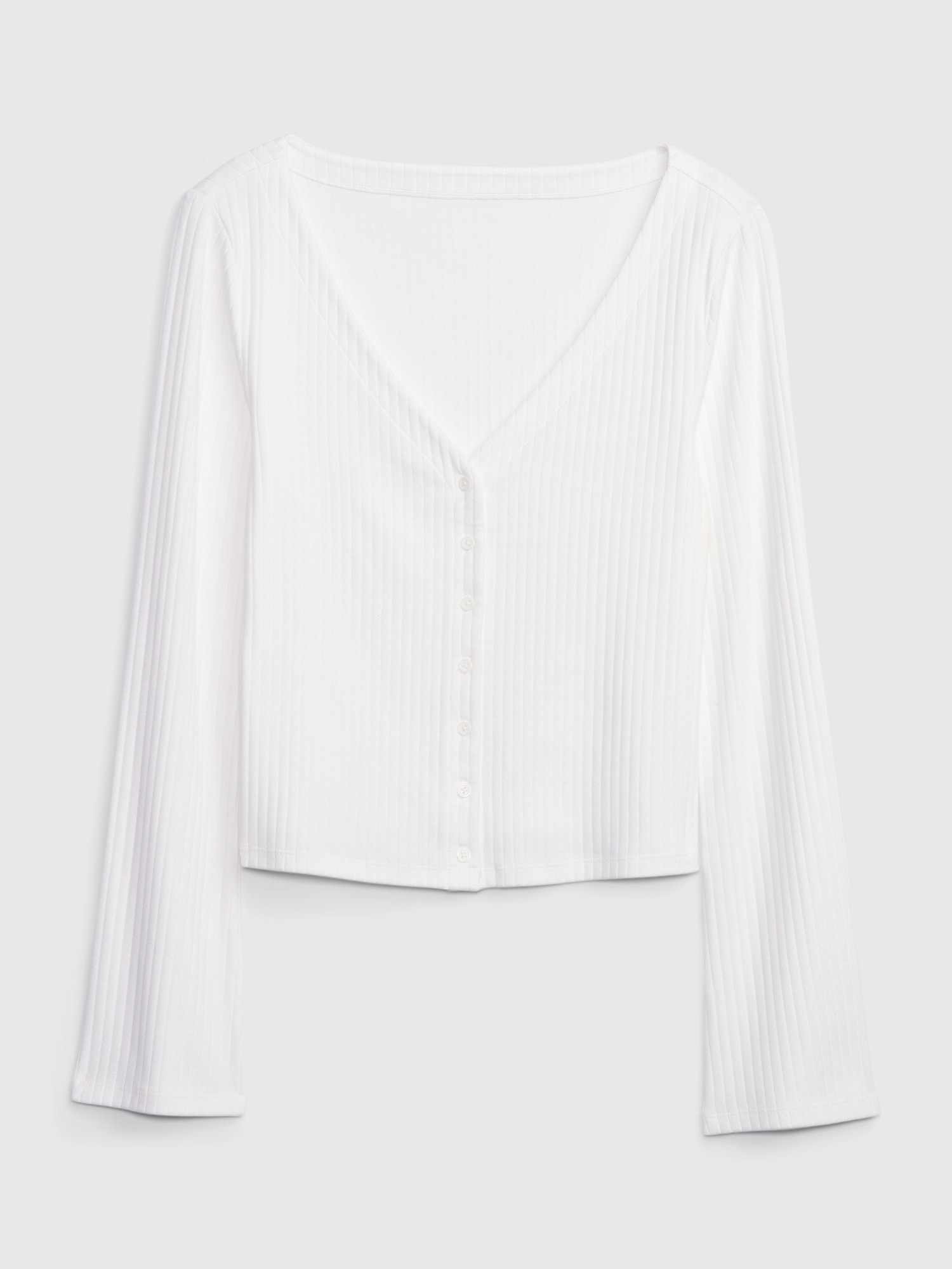 Modern rib cardigan gap