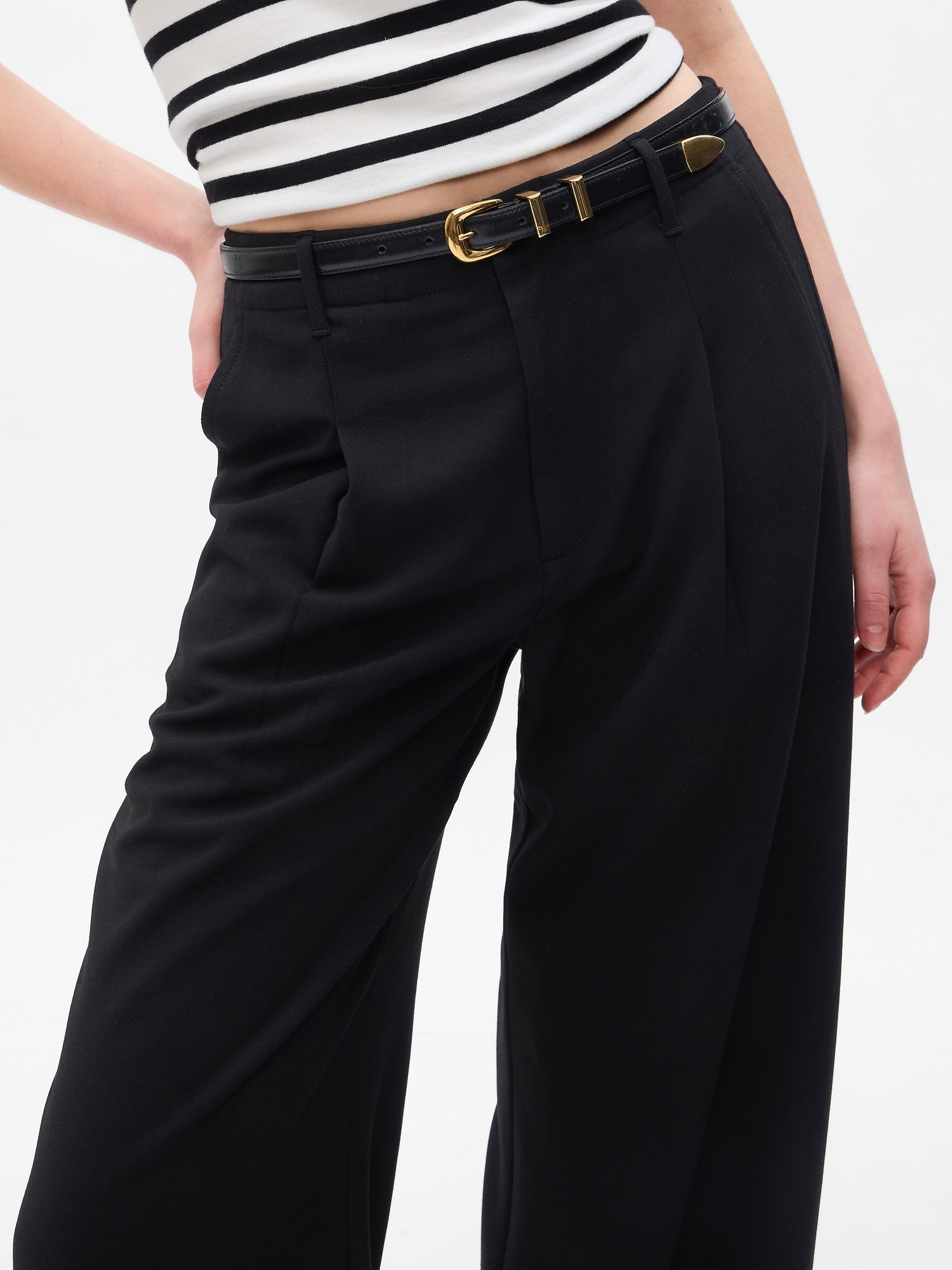 SweatyRocks Women's High Waist Zip Up Pleated Pants Straight Leg Long Trousers  Pants with Pocket Apricot X-Small at Amazon Women's Clothing store