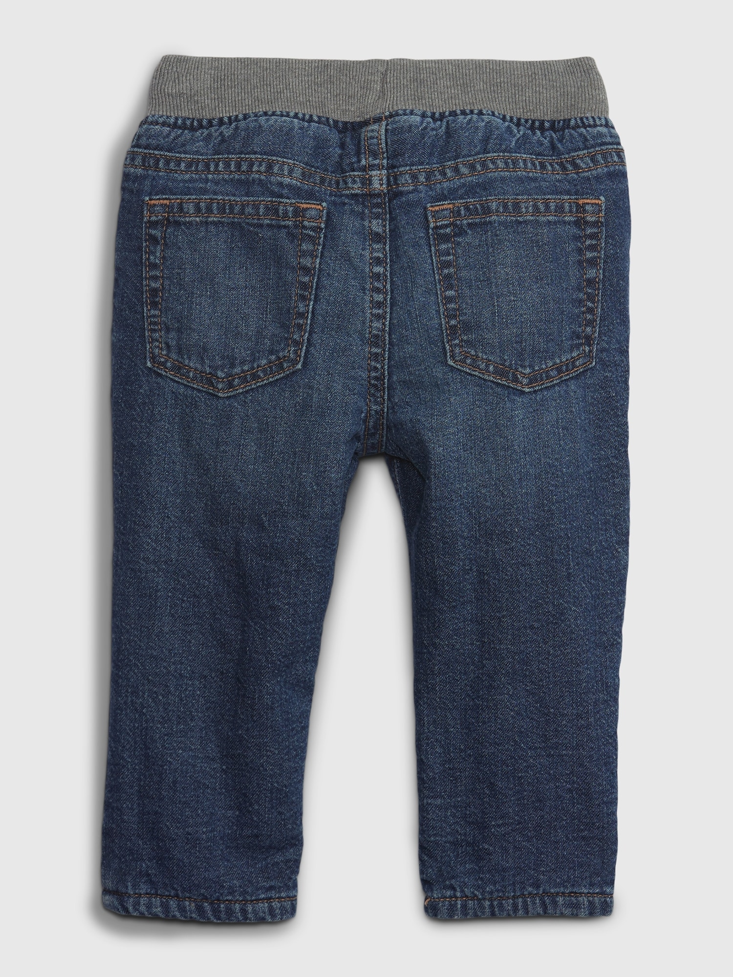 Baby FleeceLined Straight Jeans Gap