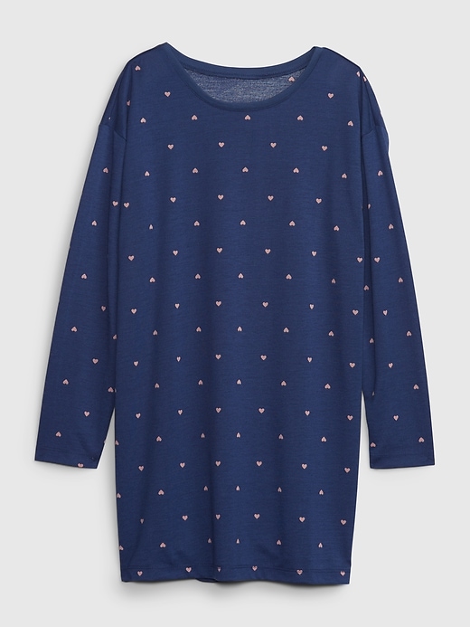 1 of 8 showing, with the color blue track of product Kids Recycled PJ Dress
