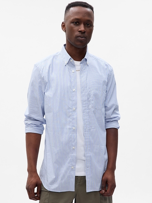 Image number 1 showing, All-Day Poplin Shirt in Classic Fit