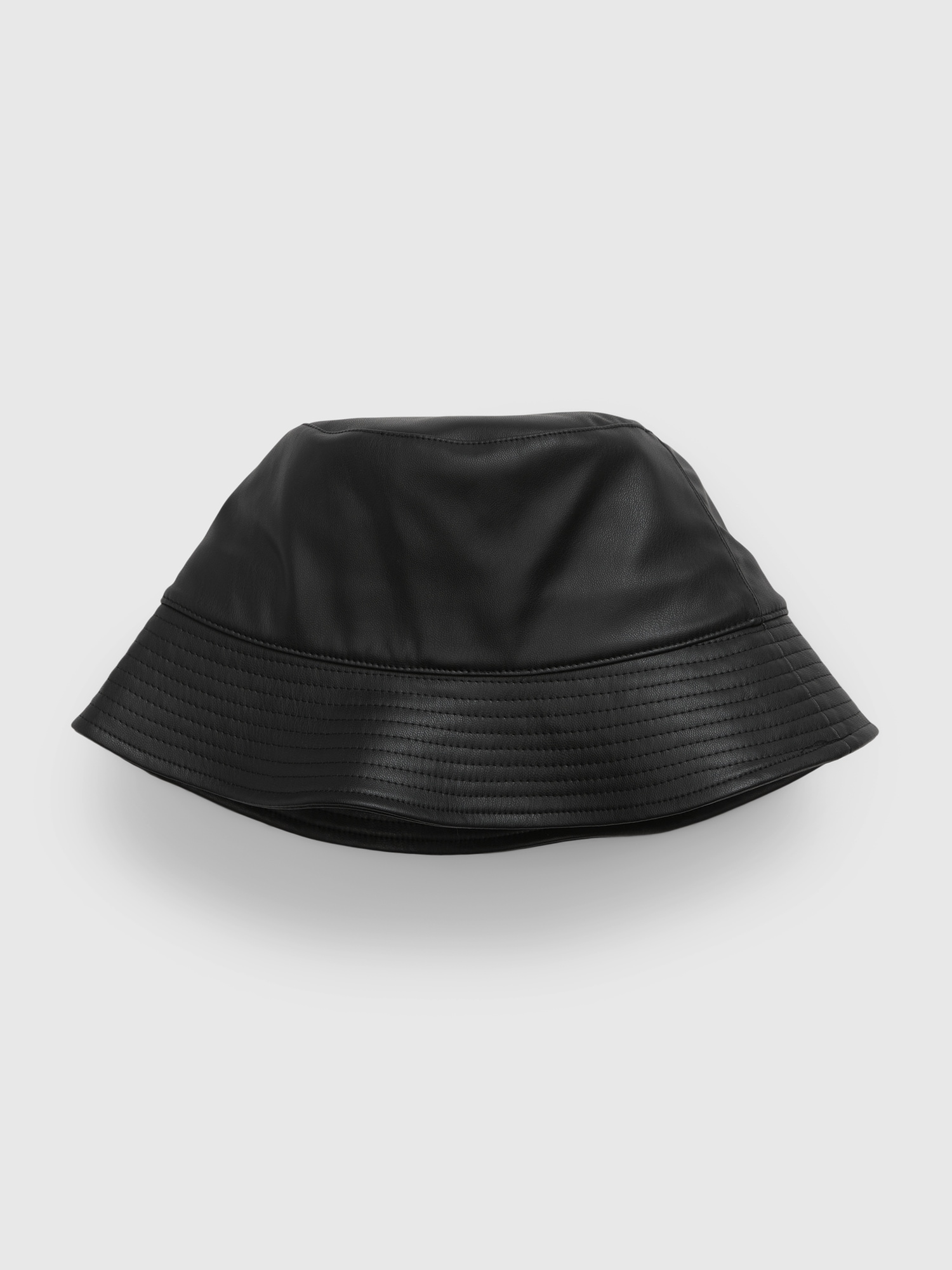 Kids Faux Leather Bucket Hat Gap