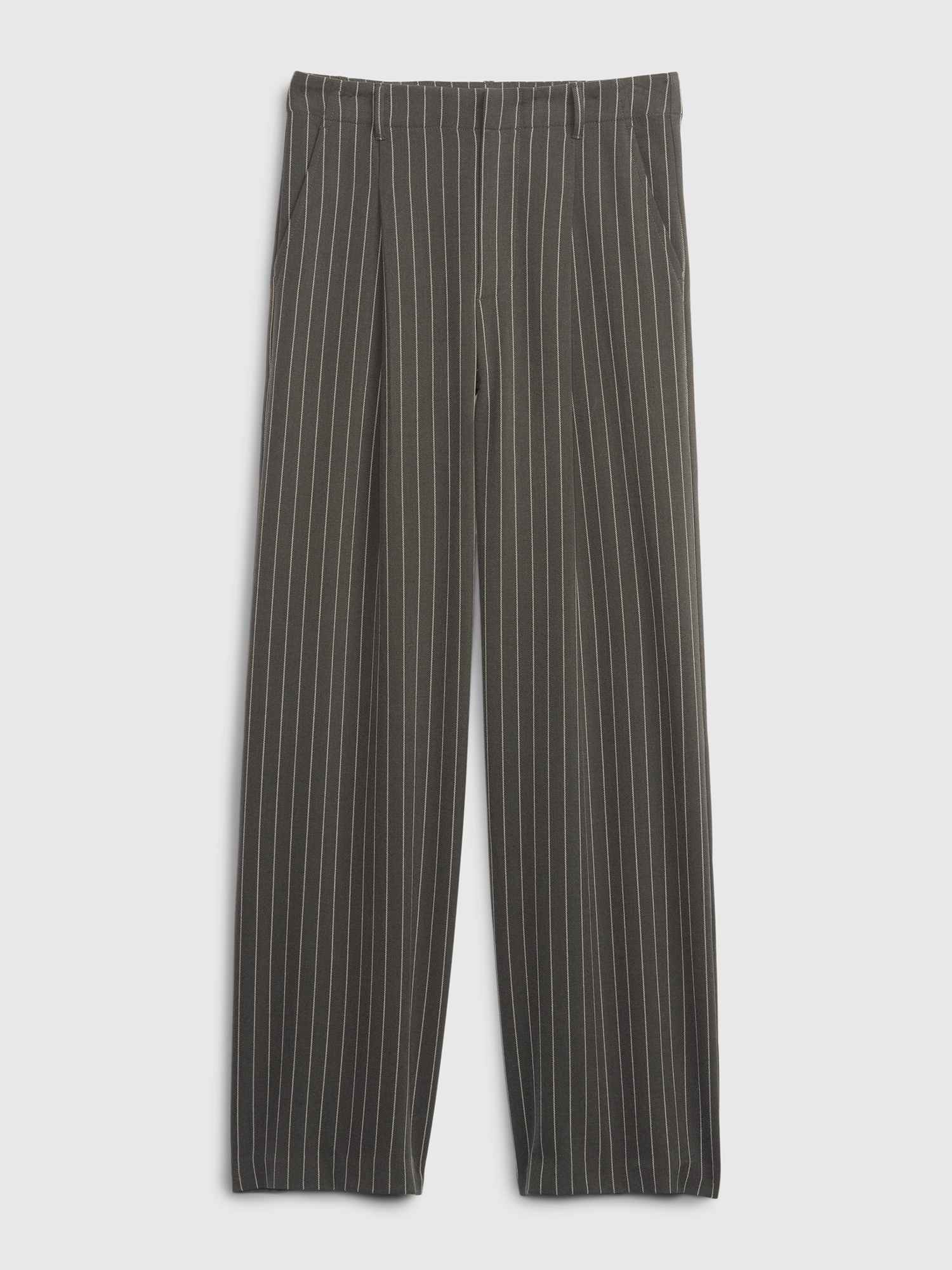 High Rise Metallic Stripe Wide-Leg Trousers | Gap