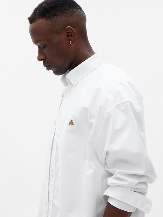2 of 8 showing, with the color white of product Brannan Bear Oxford Shirt